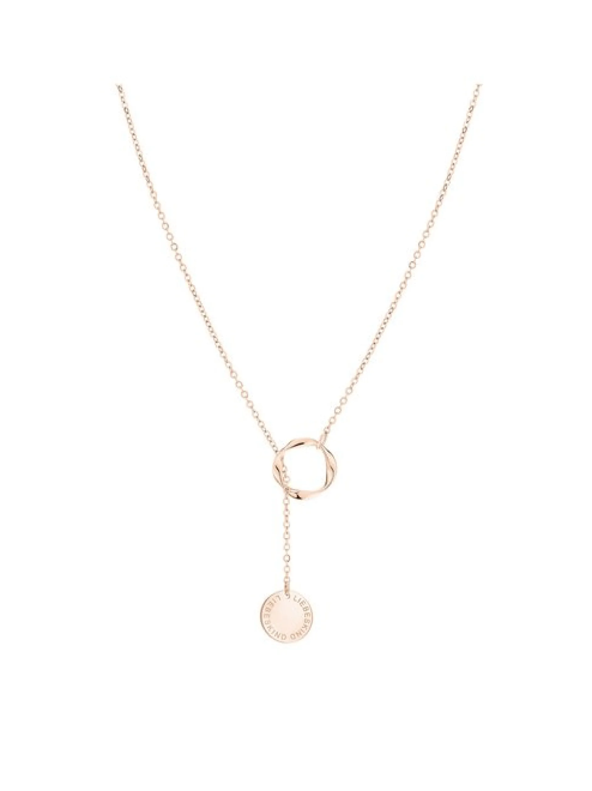 Liebeskind Berlin Damen Halskette - The Organic Twist in roségold
