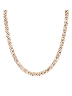 Liebeskind Berlin Damen Halskette - The Woven in roségold