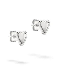 Liebeskind Berlin Damen Ohrstecker - Metal Heart in silber