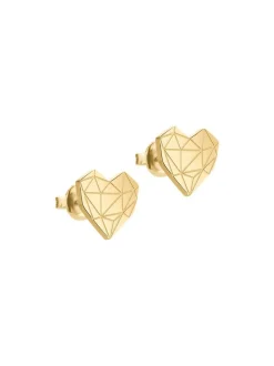 Liebeskind Berlin Damen Ohrstecker - The Broken Heart in gold