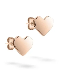 Liebeskind Berlin Damen Ohrstecker - Urban Heart in roségold