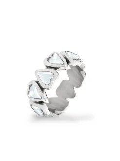 Liebeskind Berlin Damen Ring - Glass Heart in silber