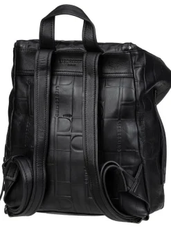 Liebeskind Berlin Damen Rucksack - Hera Monogramm in schwarz