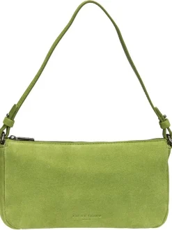Liebeskind Berlin Damen Schultertasche - Ryker Crossbody S Hydro Suede in grün