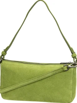 Liebeskind Berlin Damen Schultertasche - Ryker Crossbody S Hydro Suede in grün