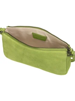 Liebeskind Berlin Damen Schultertasche - Ryker Crossbody S Hydro Suede in grün