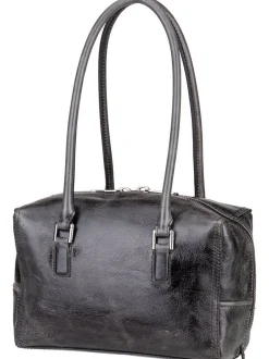 Liebeskind Berlin Damen Schultertasche - Kayla Archive Lack S in grau