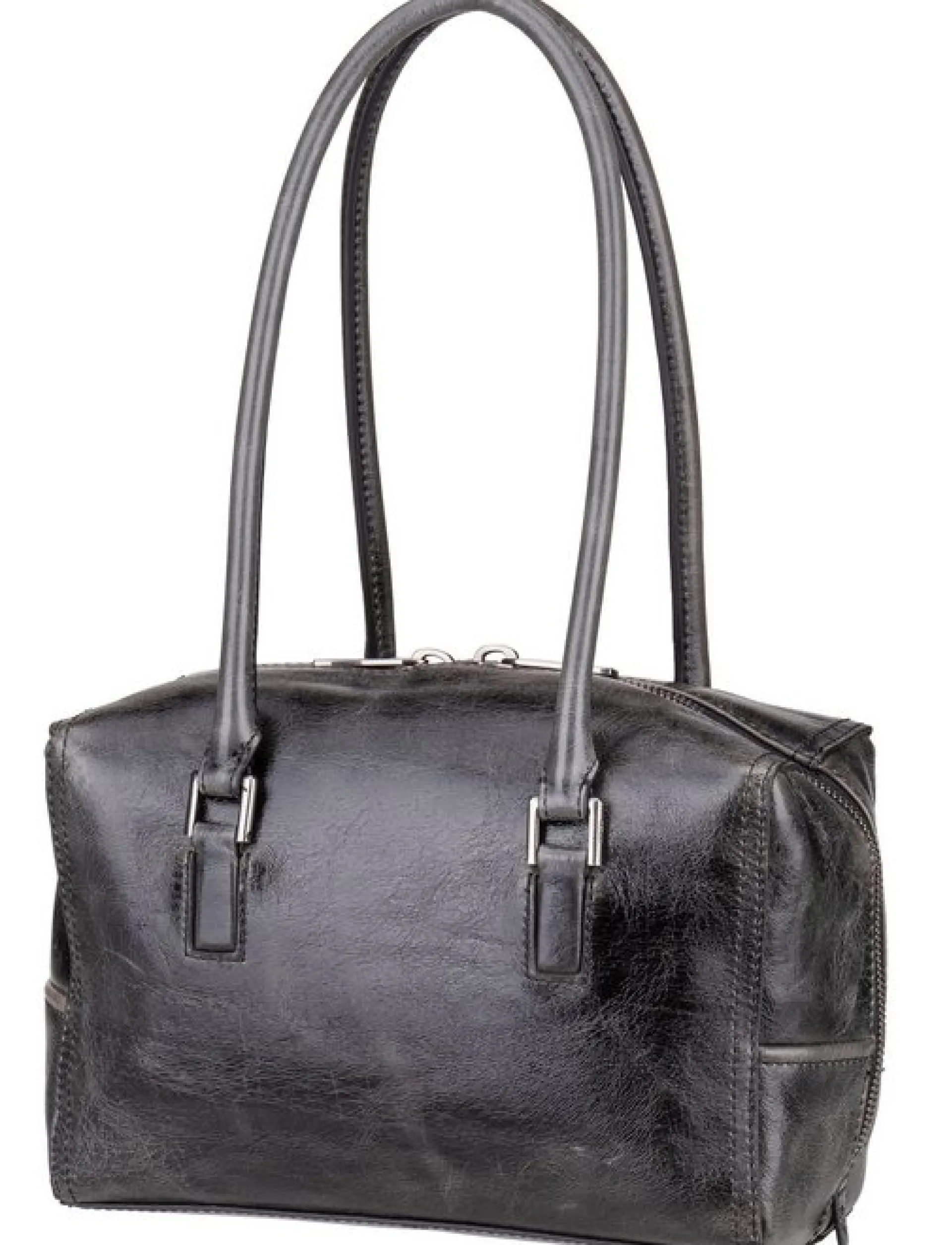 Liebeskind Berlin Damen Schultertasche - Kayla Archive Lack S in grau