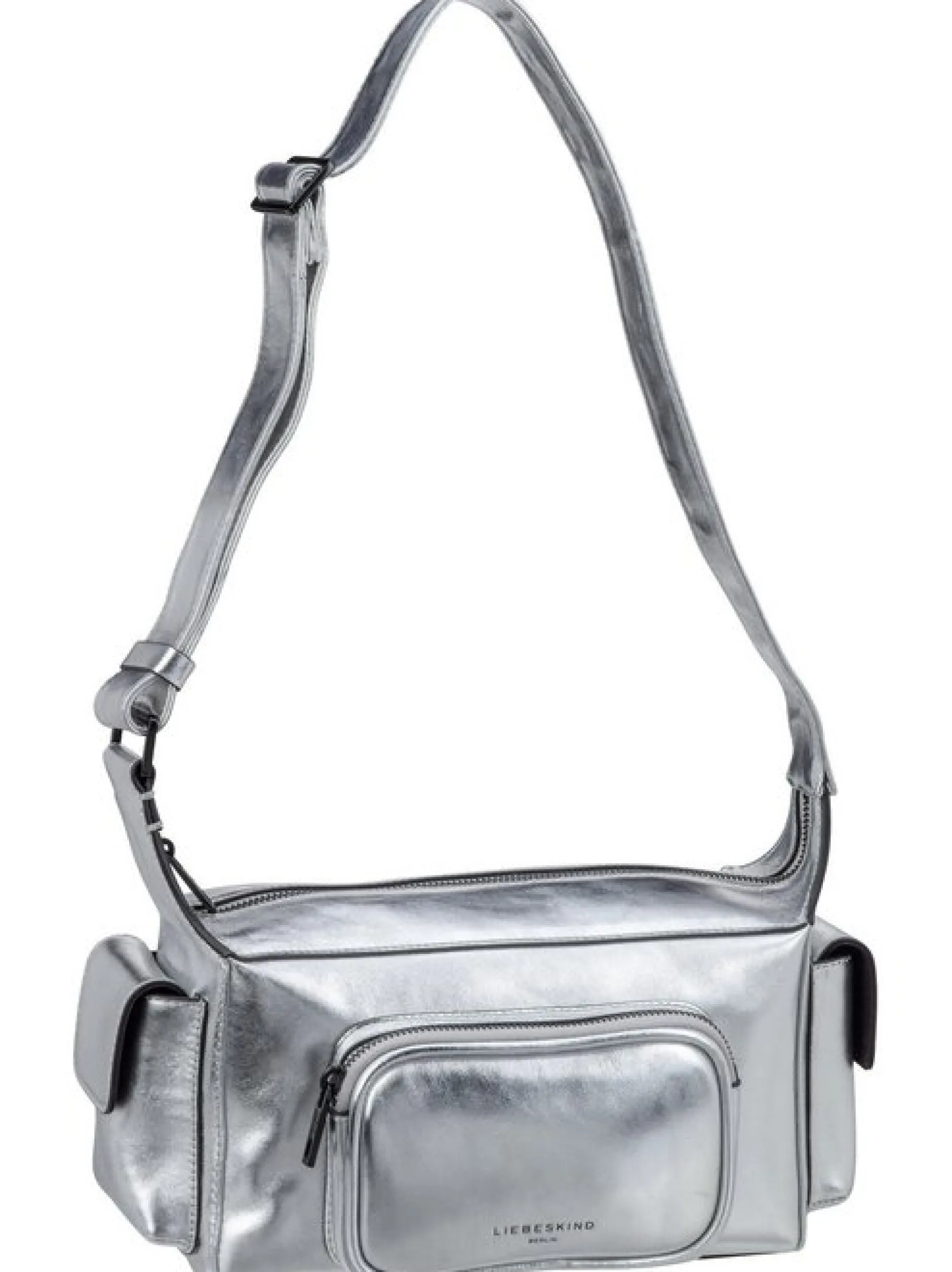 Liebeskind Berlin Damen Schultertasche - Lila Silver S in silber