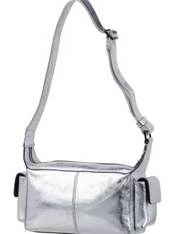 Liebeskind Berlin Damen Schultertasche - Lila Silver S in silber