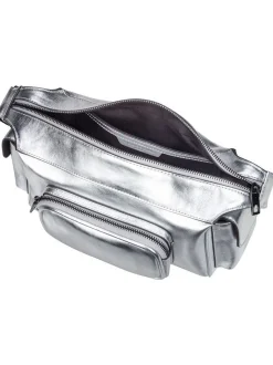 Liebeskind Berlin Damen Schultertasche - Lila Silver S in silber