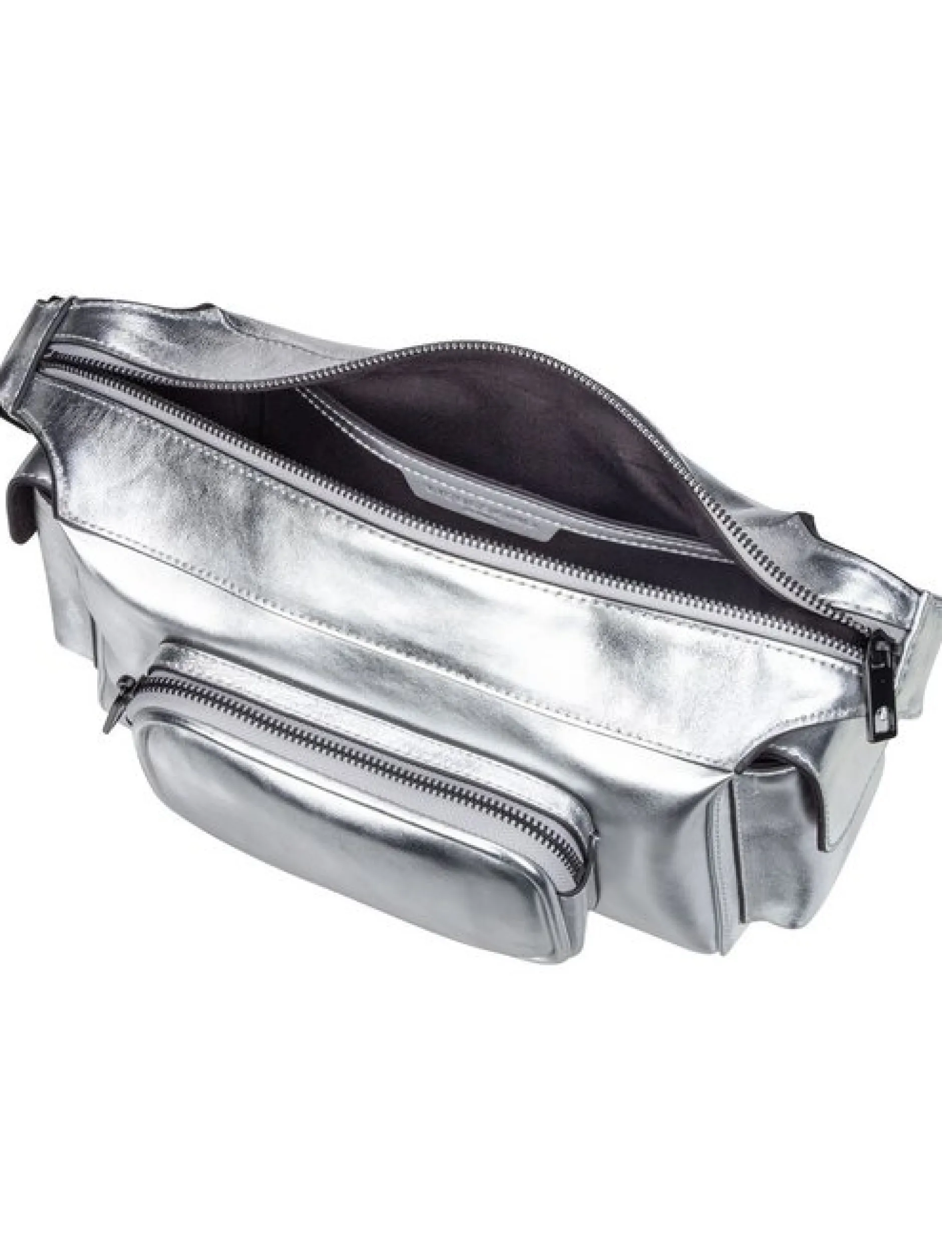 Liebeskind Berlin Damen Schultertasche - Lila Silver S in silber