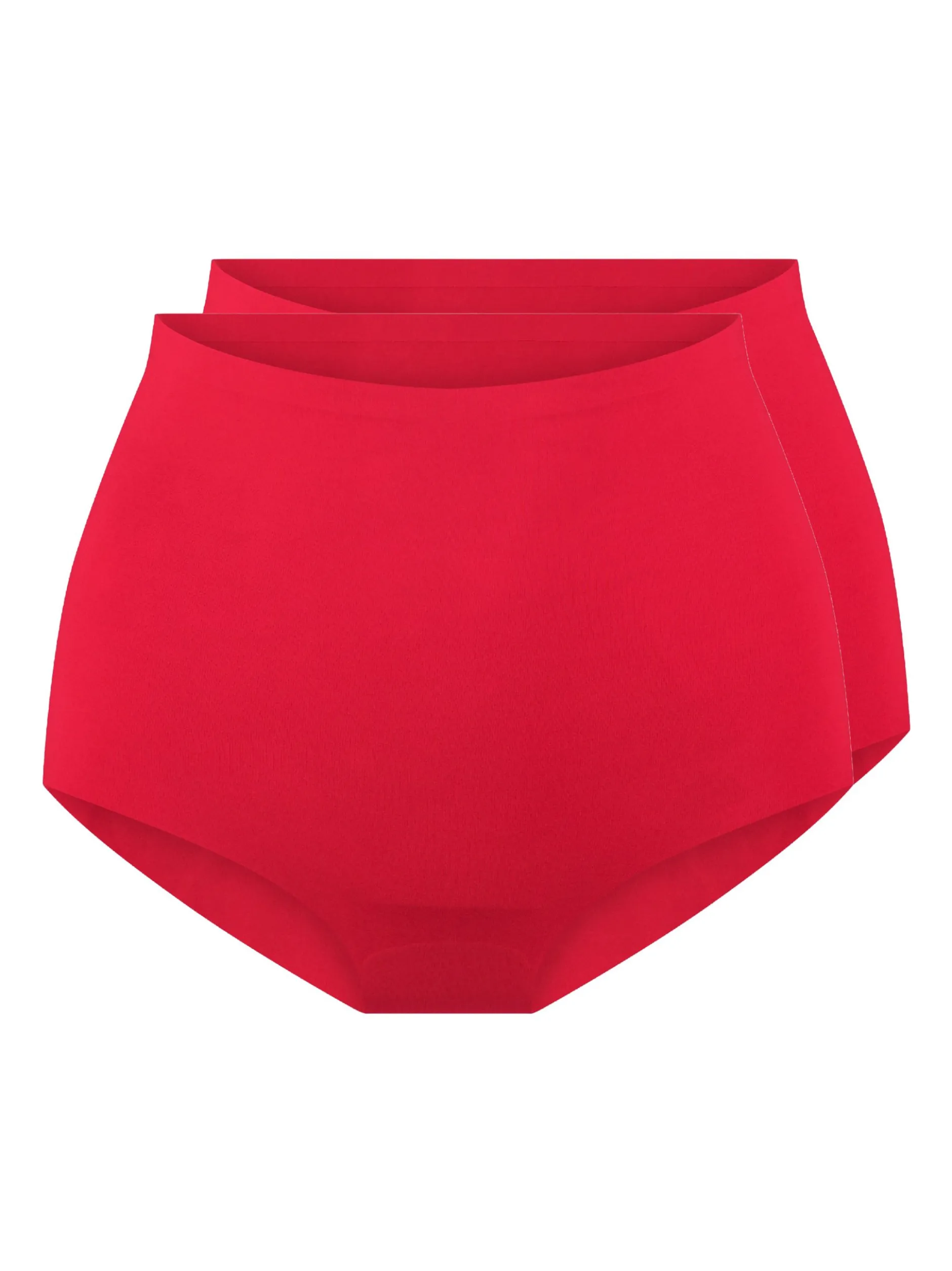 LingaDore Damen 2er-Pack Taillenslips DAILY in rot