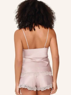 LingaDore Damen satin top & short DAILY in hellgrau