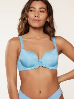LingaDore Damen T-Shirt BH in blau