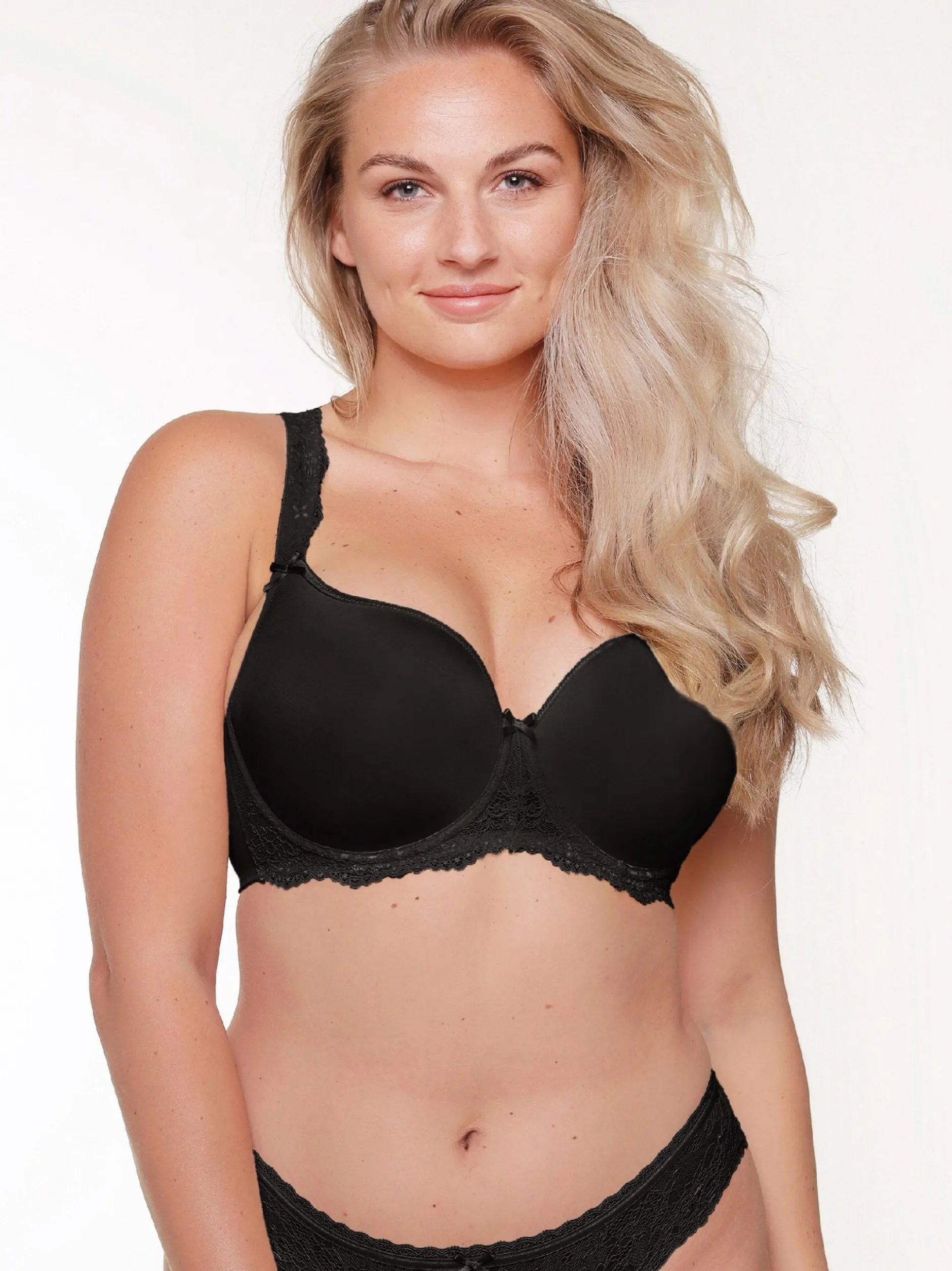 LingaDore Damen T-Shirt BH in schwarz