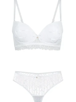 LingaDore Damen up BH set Push in weiß