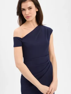 Lipsy Damen Abendkleid in marine - Ärmel: ohne Arm