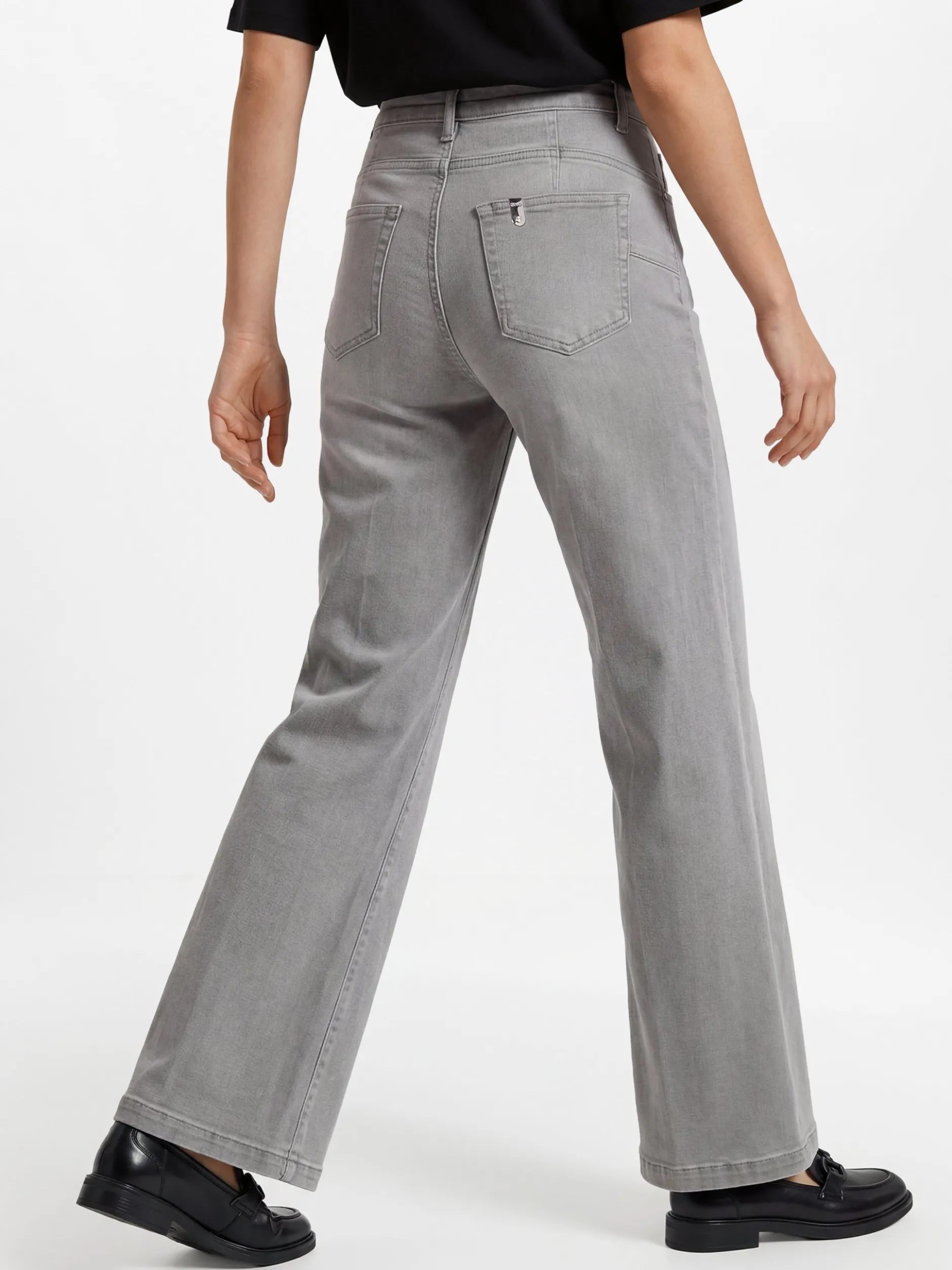 Liu Jo Collection Damen Jeans - Good Flare in grau