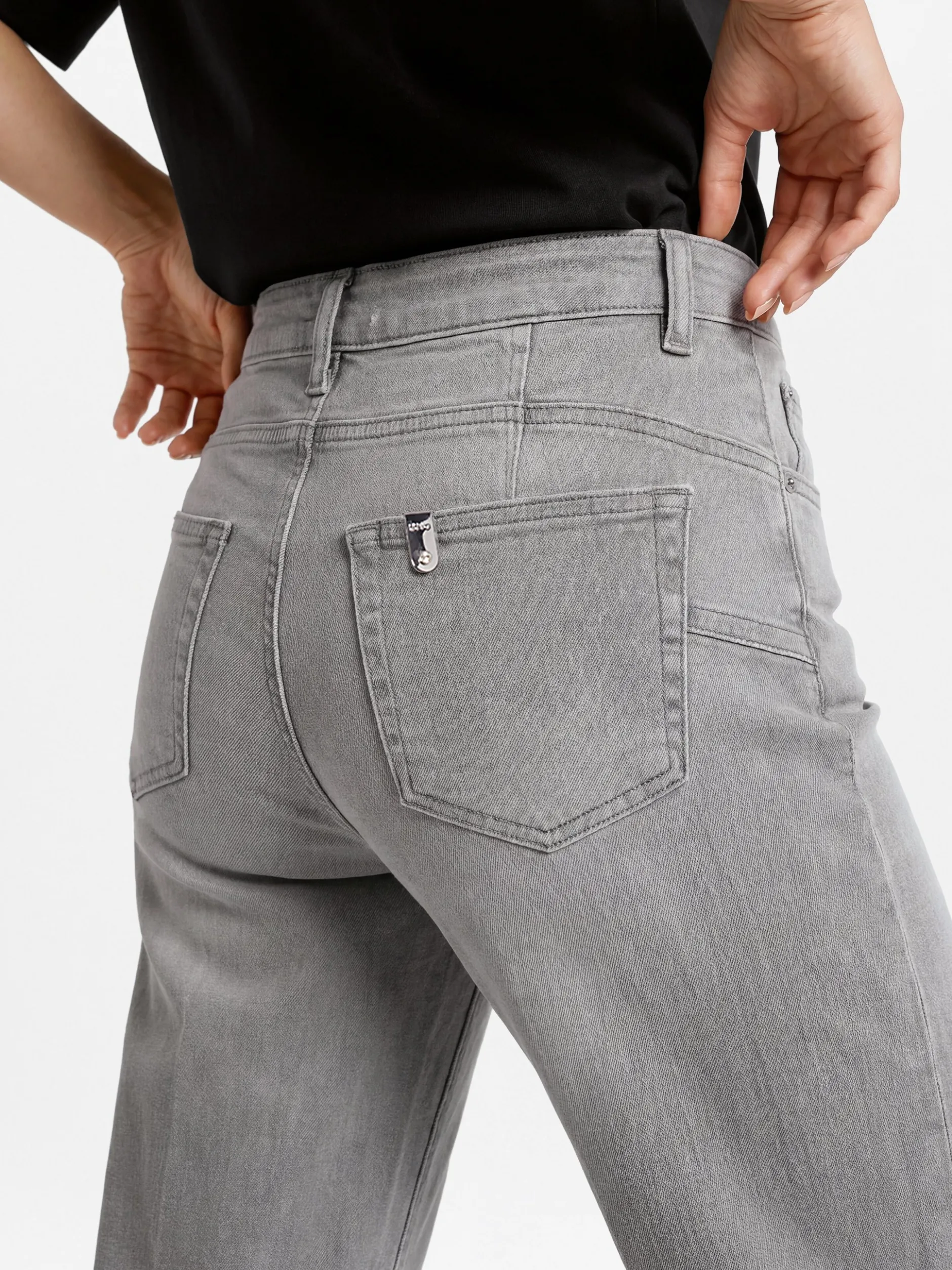 Liu Jo Collection Damen Jeans - Good Flare in grau