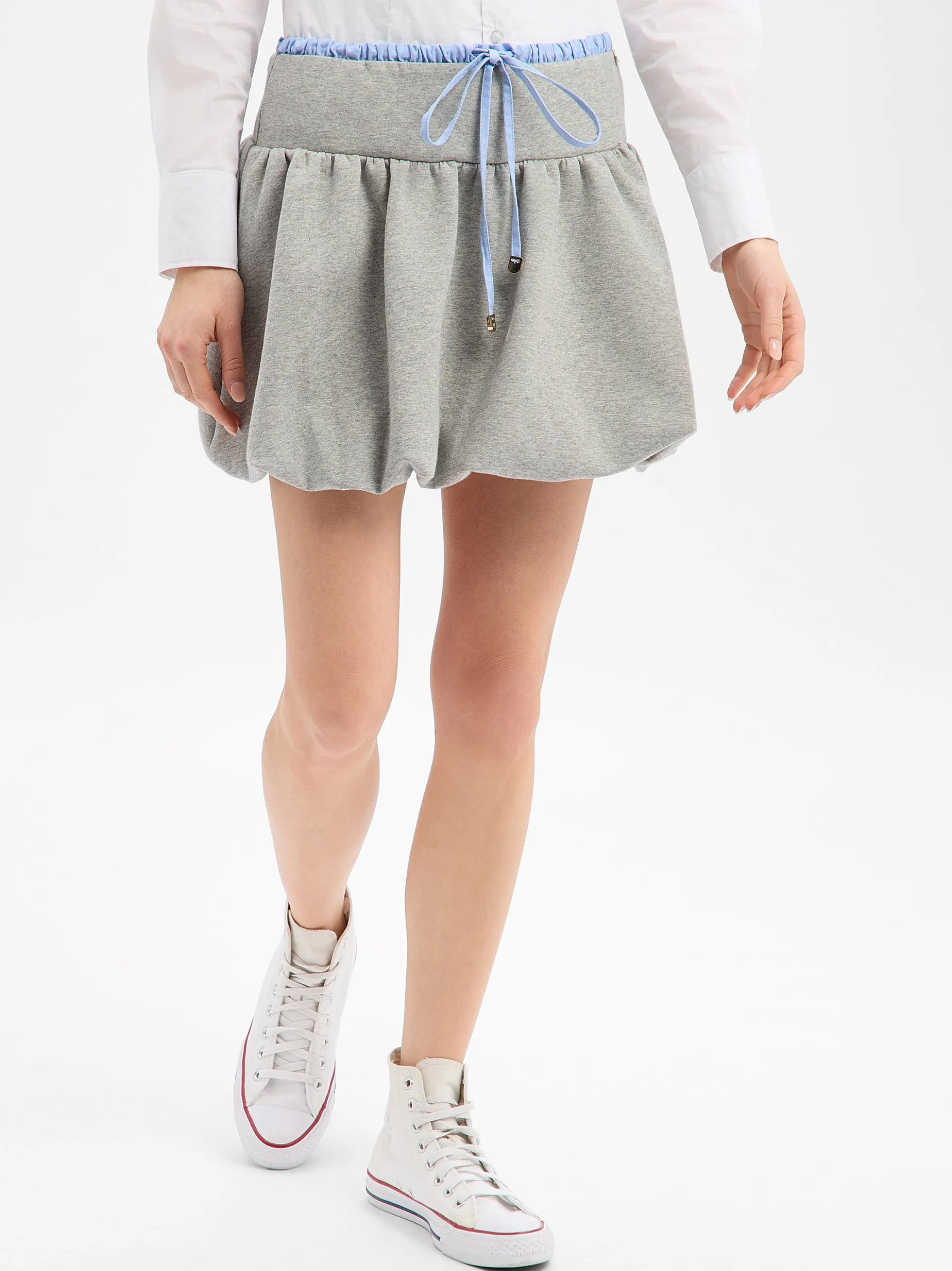 Liu Jo Collection Damen Minirock in hellgrau hellblau