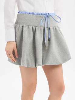 Liu Jo Collection Damen Minirock in hellgrau hellblau