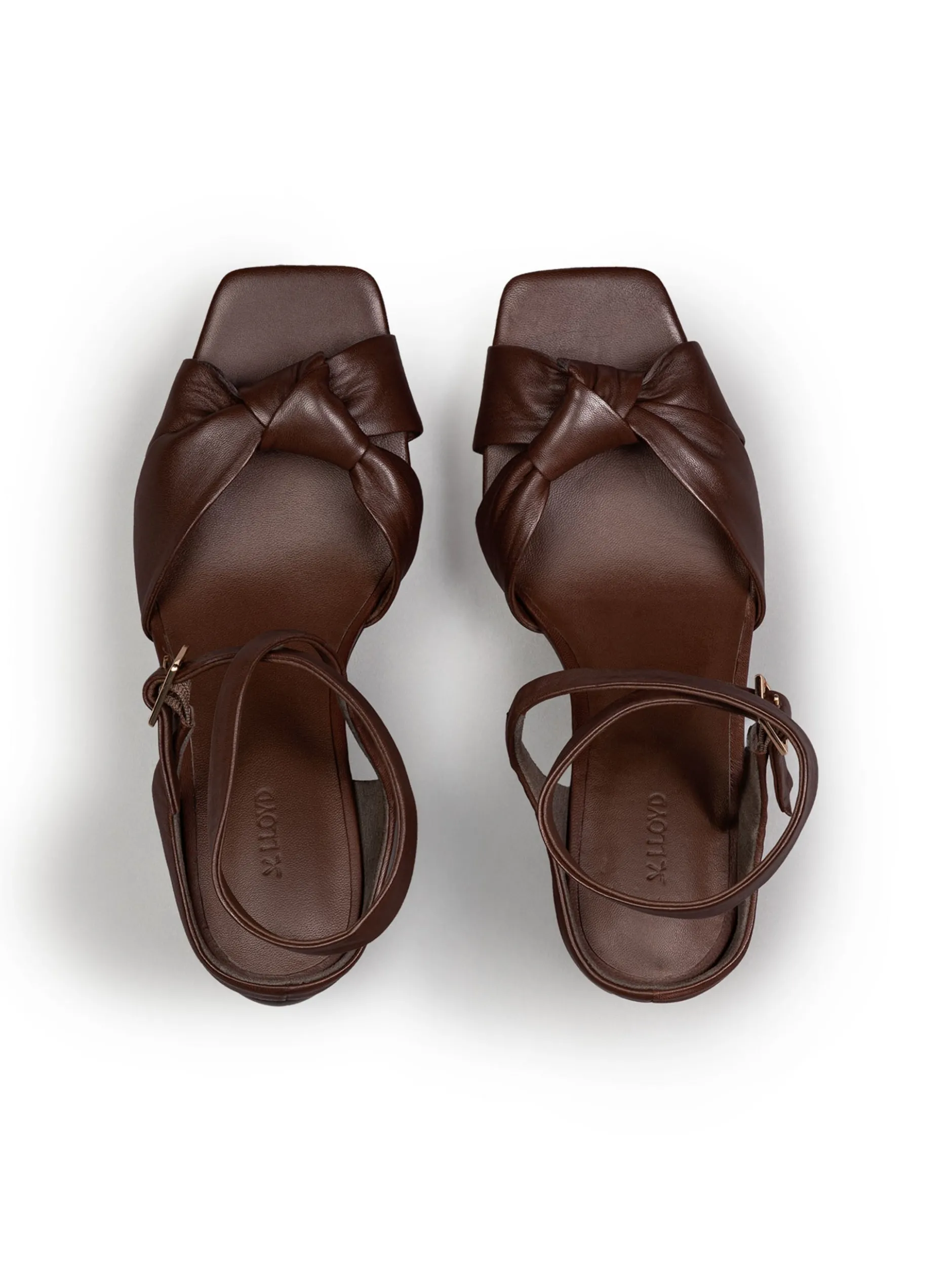 Lloyd Damen Sandale in cognac - 9,5 cm Absatz