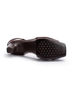 Lloyd Damen Sandale in cognac - 9,5 cm Absatz