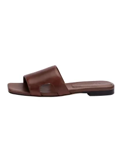 Lloyd Damen Sandale in cognac - 0,5 cm Absatz