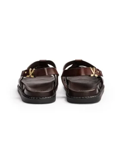 Lloyd Herren Sandale - AXIS in cognac - 0 cm Absatz
