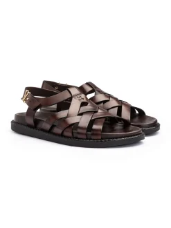 Lloyd Herren Sandale - AXIS in cognac - 0 cm Absatz