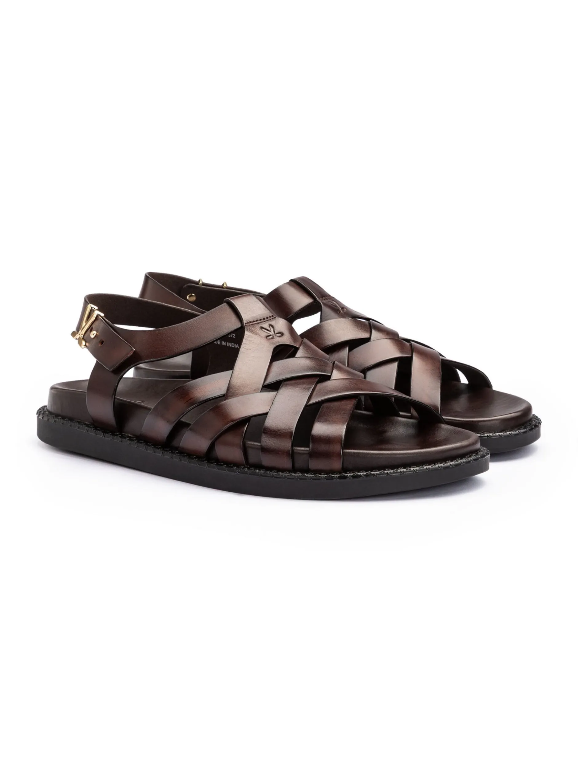 Lloyd Herren Sandale - AXIS in cognac - 0 cm Absatz