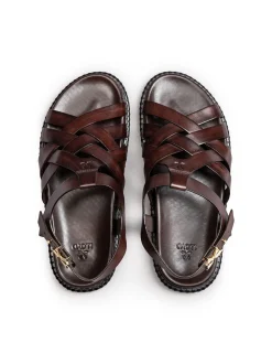 Lloyd Herren Sandale - AXIS in cognac - 0 cm Absatz