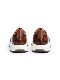 Lloyd Herren Sneaker - ECHO LUXE in cognac - 0 cm Absatz