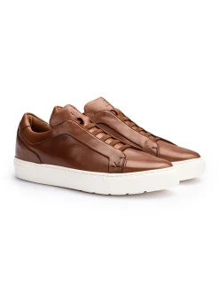 Lloyd Herren Sneaker - METRO in cognac - 0 cm Absatz