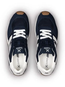 Lloyd Herren Sneaker - STRADO in blau weiß - 0 cm Absatz