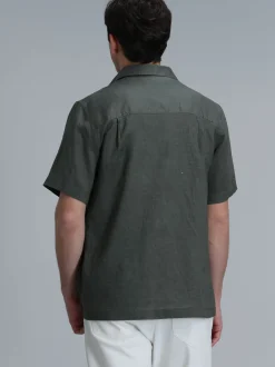 Lufian Herren Hemd - BERT in khaki - Ärmel: kurzarm