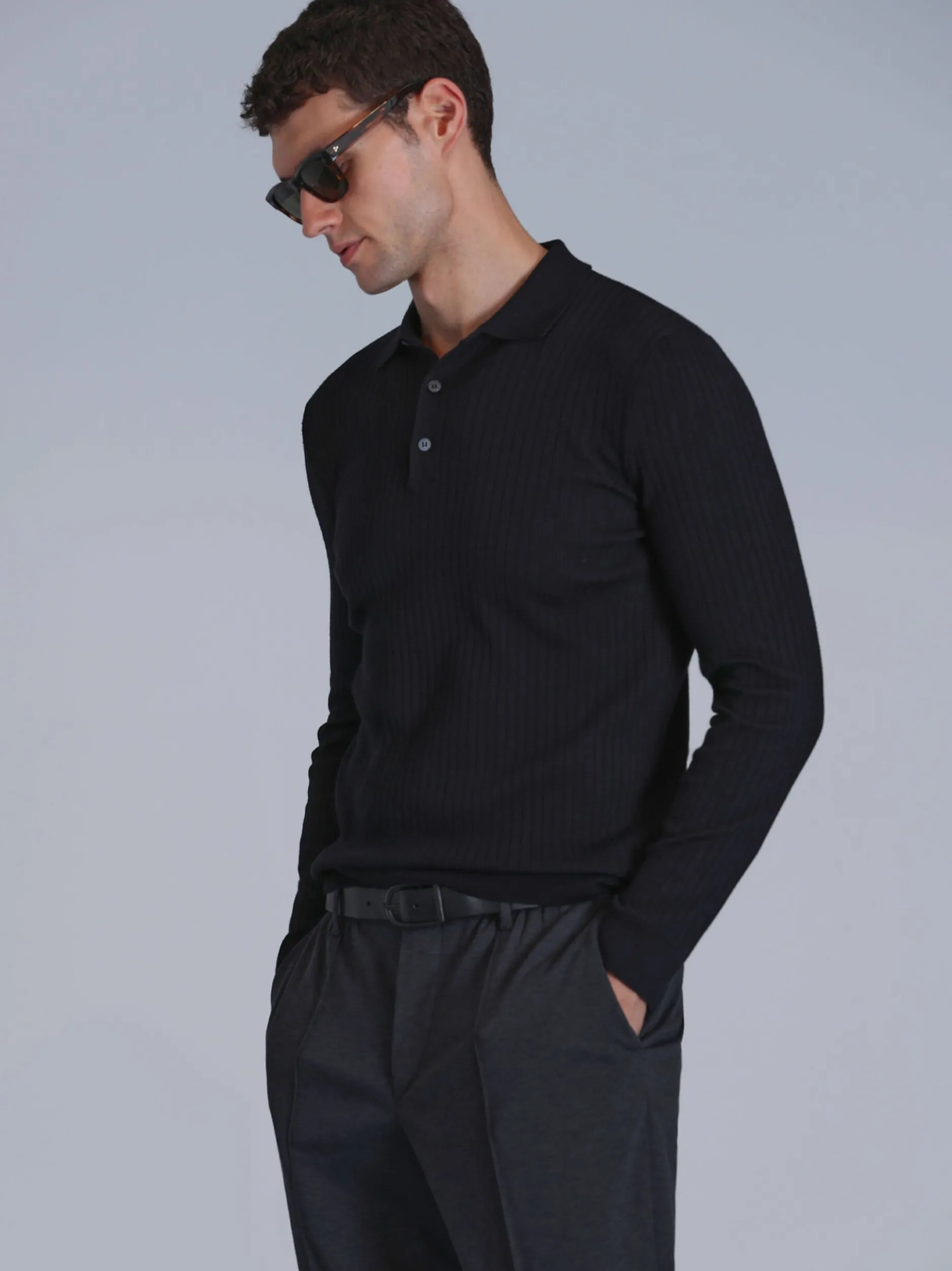 Lufian Herren Pullover - ADEN in schwarz