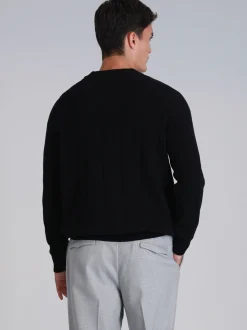 Lufian Herren Pullover - LIGHT in schwarz