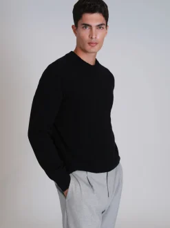 Lufian Herren Pullover - LIGHT in schwarz