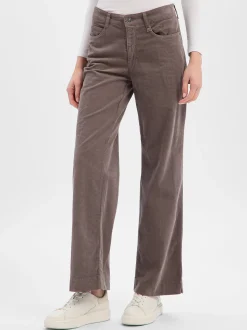 MAC Damen Cordhose in anthrazit - Länge: lang