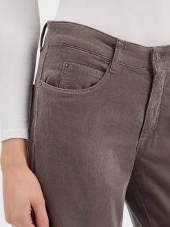 MAC Damen Cordhose in anthrazit - Länge: lang