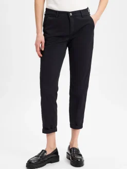 MAC Damen Hose - Chino in marine - Länge: verkürzt