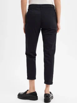 MAC Damen Hose - Chino in marine - Länge: verkürzt