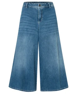 MAC Damen Jeans-Culotte - Ella in denim