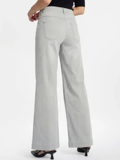 MAC Damen Jeans - Dream Wide in hellgrau - Länge: lang