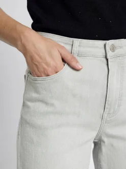 MAC Damen Jeans - Dream Wide in hellgrau - Länge: lang