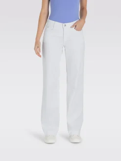 MAC Damen Jeans - Dream Wide in weiß - Länge: lang