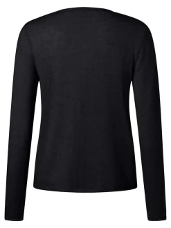 MAERZ Damen Strickjacke aus Merino in schwarz
