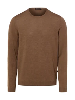 MAERZ Herren Merinowoll-Pullover in braun